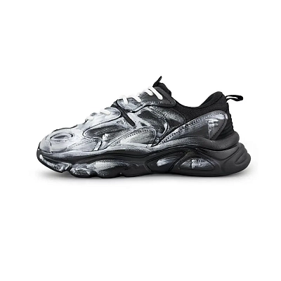 FILA Mars 2 Artist Height Increasing Low top Casual Shoes Unisex Black White