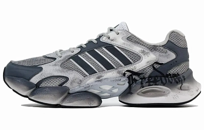 Adidas MEGASTRIDE Abrasion Resistant Low top Running Shoes Unisex Black Gray