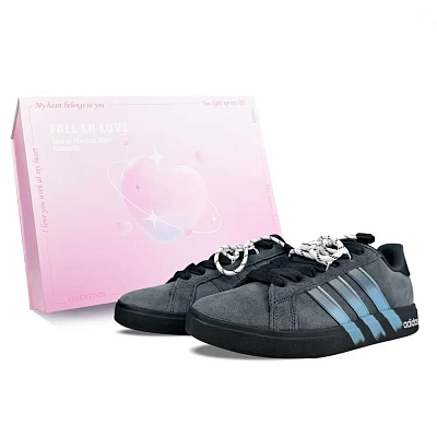 Adidas Grand Court Base 00s BNK Blue Night Galaxy Abrasion Resistant Low top Skateboard Shoes Unisex