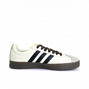 Adidas VL COURT 2.0 Classic Newborn Abrasion Resistant Low top German Army Trainers Unisex Black White Gold 1 4154435