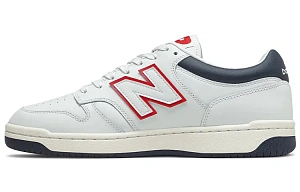 New Balance BB480 White Navy Red