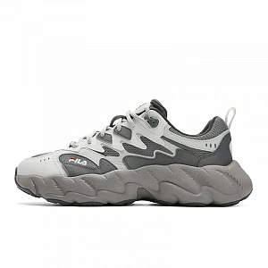 FILA Fern 2 Abrasion Resistant, Breathable, Lightweight Low top Casual Shoes Men's Gray White