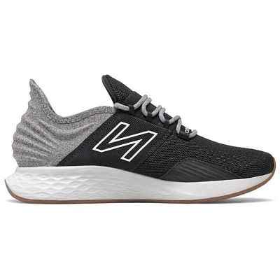New Balance Fresh Foam Roav Tee Shirt Black Light Aluminum Women's