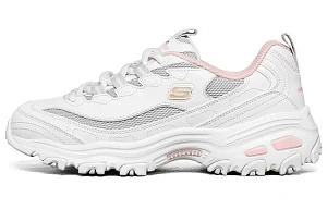 Skechers D'lites 1.0 Gs White/Grey/Pink Women's