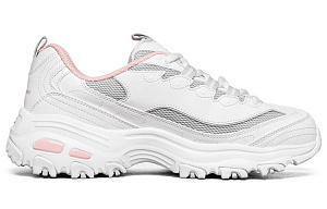 Skechers D'lites 1.0 Gs White/Grey/Pink Women's 1 4154506