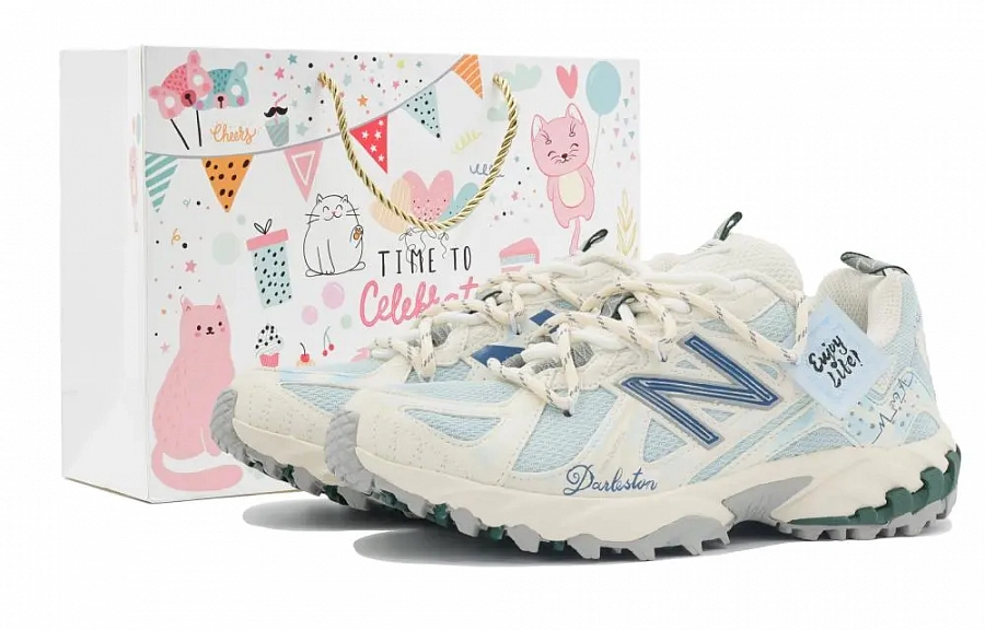 New Balance 610T Bolanmske Blue Cushioning, Wear Resistant Low top Hiking Shoes Unisex Blue Beige купить в интернет-магазине Yoocart с быстрой доставкой по России.