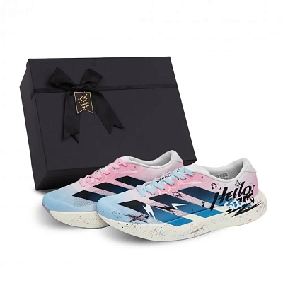 Adidas Adizero Evo SL Abrasion Resistant Low top Running Shoes Unisex Pink Shades