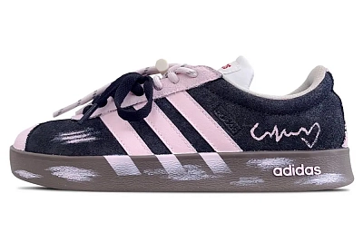 Adidas Neo VL COURT 2.0 Wear resistant And Lightweight Low top Skateboard Shoes Unisex Black Pink