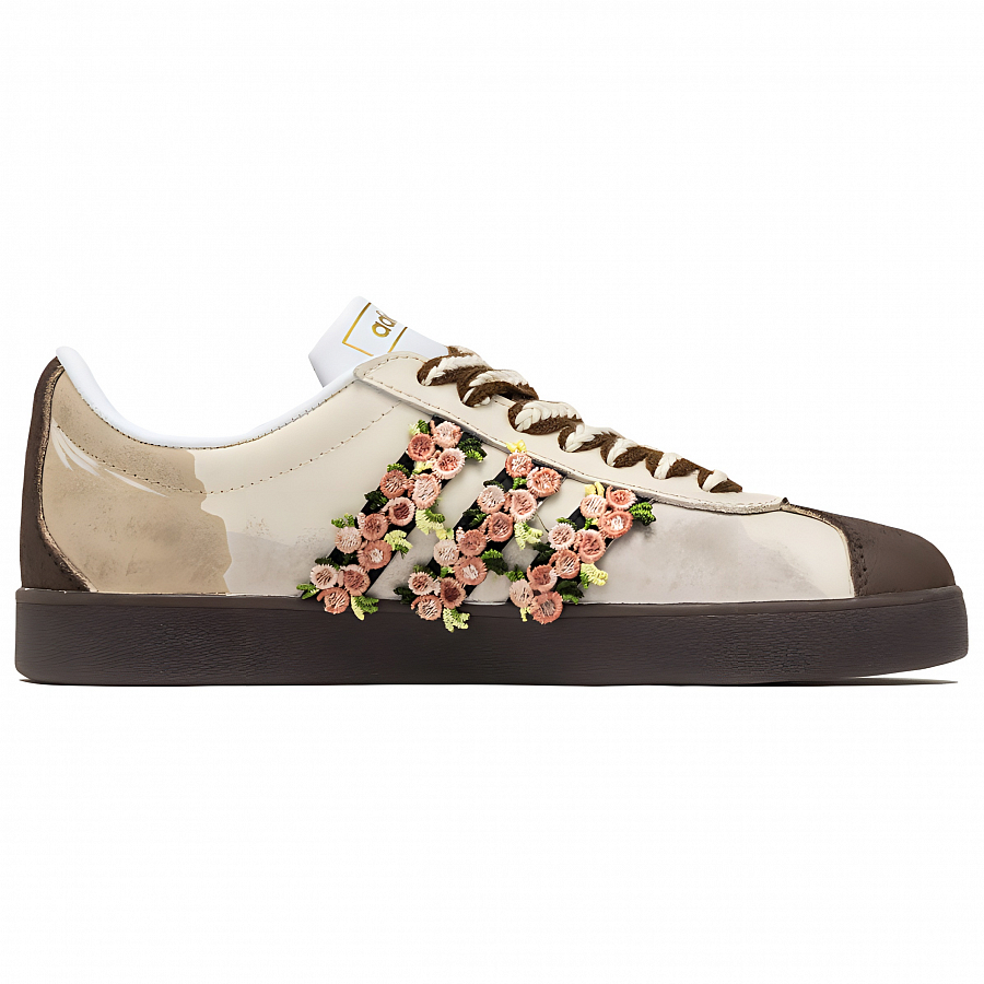 Adidas VL COURT 2.0 Fantasia, Love Planner Abrasion Resistant Low top Skateboard Shoes Unisex Brown купить в интернет-магазине Yoocart с быстрой доставкой по России.