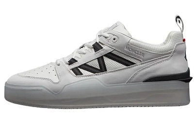 Moncler Logo-patch Leather Sneakers