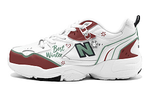 New Balance NB 608 V1 Anti Slip Wear Resistant Low Top Training Shoes Women's White Red Green 1 4155366