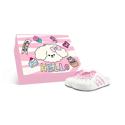 Adidas ADILETTE CLOGS Closed Toe Slippers Unisex White Pink