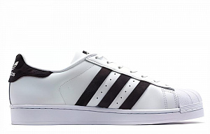 Adidas Originals Superstar Abrasion Resistant Low Top Skateboard Shoes Men's Black White 1 4155399
