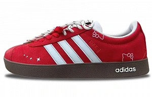 Adidas VL COURT 2.0 Cushioning, Wear Resistant Low top Skateboard Shoes Unisex Scarlet