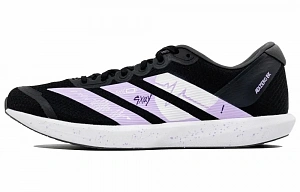 Adidas Adizero Lightweight Low top Running Shoes Unisex Black White Purple