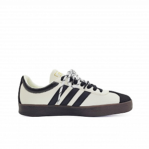 Adidas VL COURT 2.0 Abrasion Resistant Low top German Army Trainers Unisex Black White 1 4155690