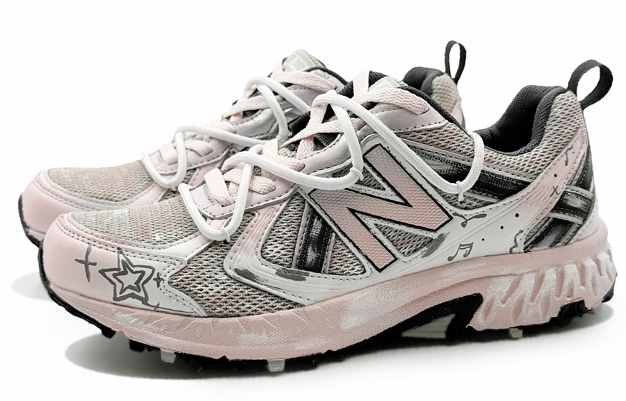 New Balance NB 410 V5 Abrasion Resistant Low top Running Shoes Unisex Gray Pink купить в интернет-магазине Yoocart с быстрой доставкой по России.