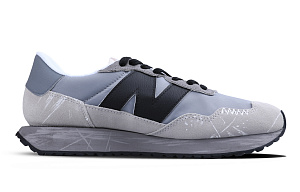 New Balance NB 237 Anti Slip Wear Resistant Low Top Running Shoes Unisex Gray 1 4155765