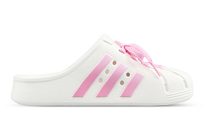 Adidas ADILETTE CLOGS Abrasion Resistant Closed Toe Slippers Unisex White Pink 1 4155769