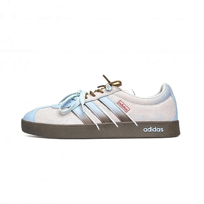 Adidas VL COURT 2.0 WAO Abrasion Resistant German Army Trainers Unisex Brown Blue