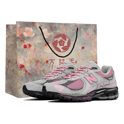 New Balance NB 2002R Abrasion Resistant Low top Running Shoes Unisex Black Gray Pink