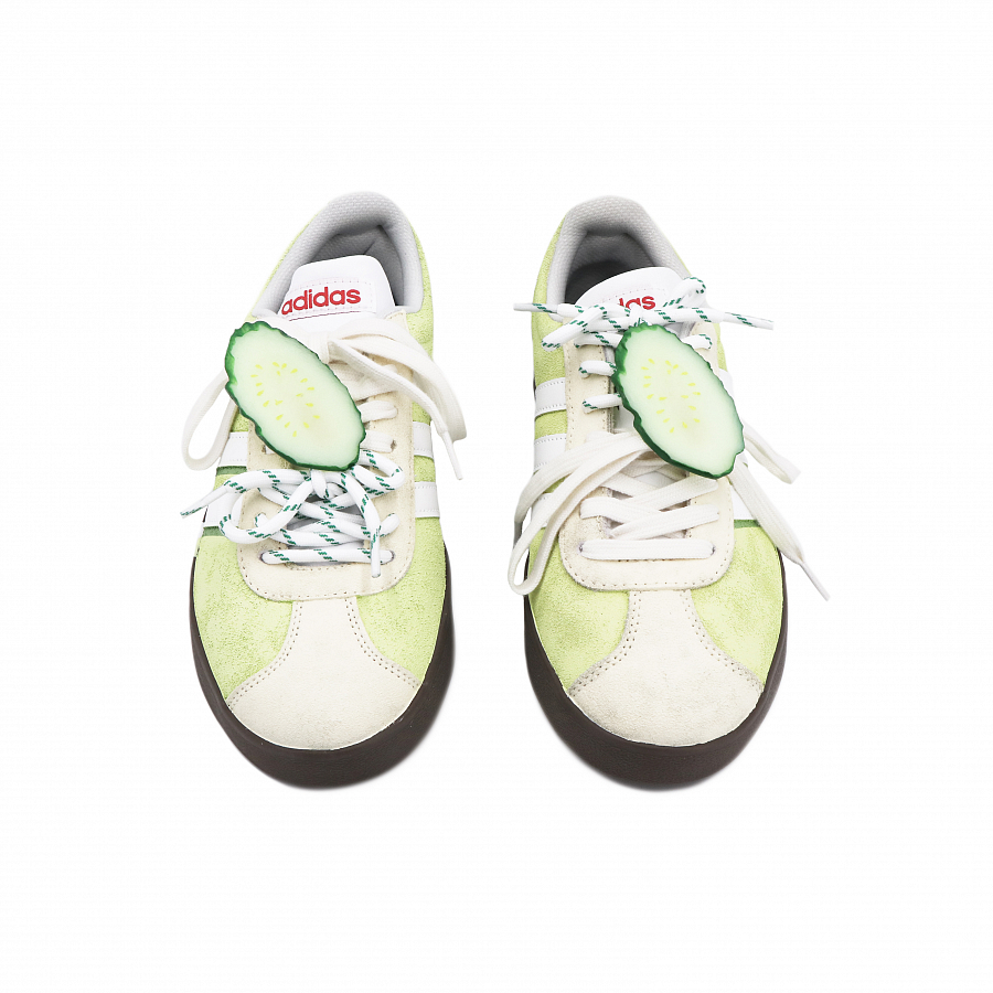 Adidas VL COURT 2.0 Cushioning, Wear Resistant Low top Skateboard Shoes Unisex White Green купить в интернет-магазине Yoocart с быстрой доставкой по России.