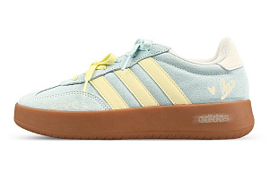 Adidas BARREDA Abrasion Resistant Low top German Army Trainers Unisex Green Yellow 1 4156708