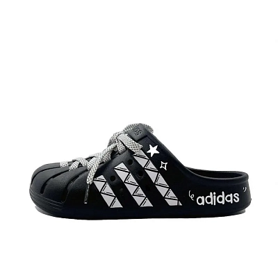 Adidas ADILETTE CLOGS Closed Toe Slippers Unisex Black