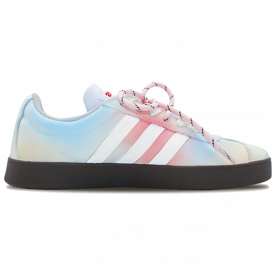 Adidas VL COURT 2.0 Milk Kitten, Shopping Bag Abrasion Resistant Low Top Skateboard Shoes Women's Blue Pink купить в интернет-магазине Yoocart с быстрой доставкой по России.