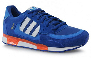 Adidas Originals Slip Resistant, Abrasion Resistant, Breathable Low top Casual Running Shoes Men's White Blue 1 4158317