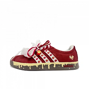 Adidas VL Court 2.0 Skateboard Shoes Unisex Low top White/Red