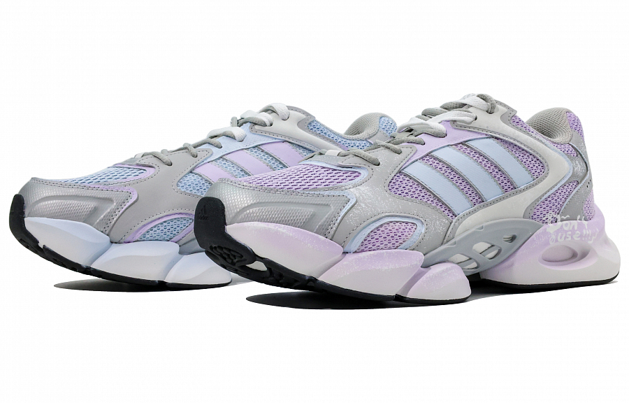 Adidas MEGASTRIDE Abrasion Resistant Low top Running Shoes Unisex Gray Blue Purple купить в интернет-магазине Yoocart с быстрой доставкой по России.