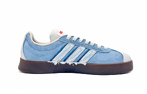 Adidas VL COURT 2.0 Lifestyle Glacier Contour Abrasion Resistant Low top Skateboard Shoes Women's Sea Blue 1 4158394