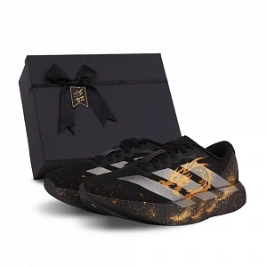 Adidas Adizero Evo SL Cushioning Low top Running Shoes Men's Black Gold
