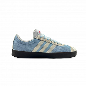 Adidas VL COURT 2.0 Sea Salt's Heart Abrasion Resistant Low top Skateboard Shoes Unisex Blue Yellow 1 4158465