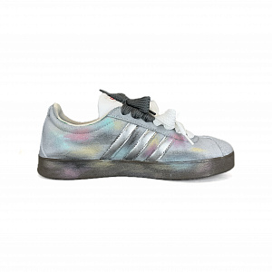 Adidas VL Court 2.0 Skateboard Shoes Unisex Low top Gray/Silver/White/Black 1 4158476