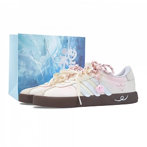 Adidas VL COURT 2.0 Cheese Jelly Abrasion Resistant Low top Skateboard Shoes Women's Beige