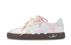 Adidas VL COURT 2.0 Cheese Jelly Abrasion Resistant Low top Skateboard Shoes Women's Beige 1 4158509
