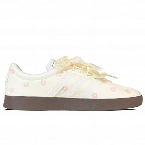 Adidas VL COURT 2.0 Abrasion Resistant Low top Skateboard Shoes Unisex Beige Pink 1 4158516