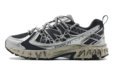 New Balance NB 410 Anti-Slip Wear-Resistant Low-Top Y2K Vintage Running Shoes Unisex Black Silver