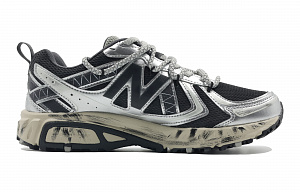 New Balance NB 410 Anti-Slip Wear-Resistant Low-Top Y2K Vintage Running Shoes Unisex Black Silver 1 4158565