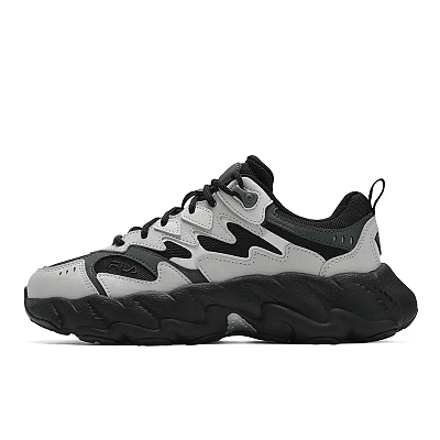 FILA Fern 2 Abrasion Resistant, Breathable, Lightweight Low top Casual Shoes Women's Black Gray