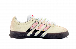 Adidas VL COURT 2.0 Lifestyle Mist Frosting Abrasion Resistant Low Top Skateboard Shoes Women's Milk White 1 4158577