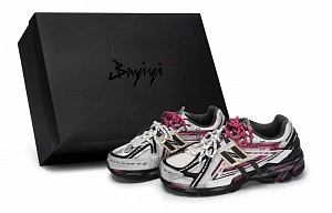 New Balance 1906 Abrasion Resistant Low top Running Shoes Men's Fuchsia Silver