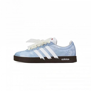 Adidas VL COURT 2.0 Cushioning, Wear Resistant Low top Skateboard Shoes Unisex Light Blue