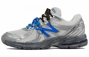 New Balance 860 Absolute Vinyl Era Breathable Low top Casual Shoes Unisex Gray Black Blue