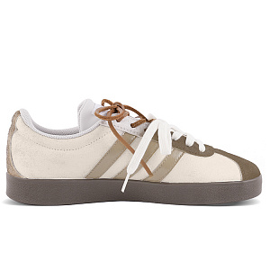 Adidas VL COURT 2.0 Abrasion Resistant Low Top Skateboard Shoes Unisex Brown Coffee 1 4158779