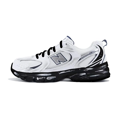 New Balance NB 530 Abrasion Resistant Low Top Casual Running Shoes Unisex White Black