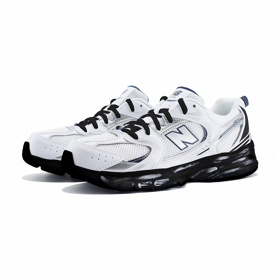 New Balance NB 530 Abrasion Resistant Low Top Casual Running Shoes Unisex White Black купить в интернет-магазине Yoocart с быстрой доставкой по России.