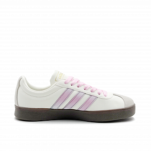 Adidas VL COURT 2.0 Blush Whisper Abrasion Resistant Low Top Skateboard Shoes Women's Pink White 1 4158927